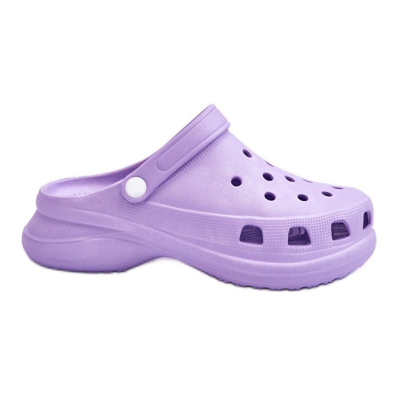 PG2 Crocs Foam Mules Med Chunky Sulor Lila Katniss violett