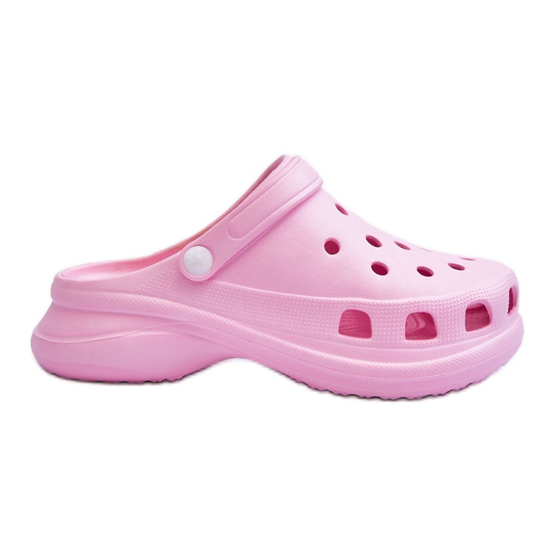 PG2 Skum glider Crocs På En Chunky Sula Rosa Katniss