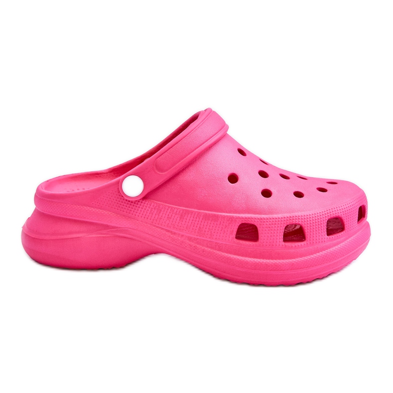 PG2 Skum Crocs-sandaler på en tjock sula Mörkrosa Katniss