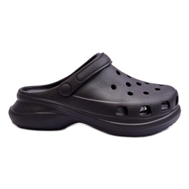 PG2 Skum glider Crocs På En Chunky Sula Svart Katniss