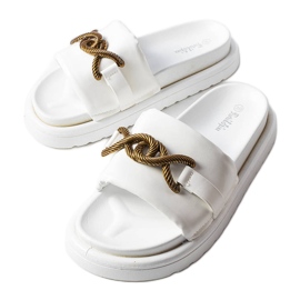 Vita platåsandaler från Frédérique