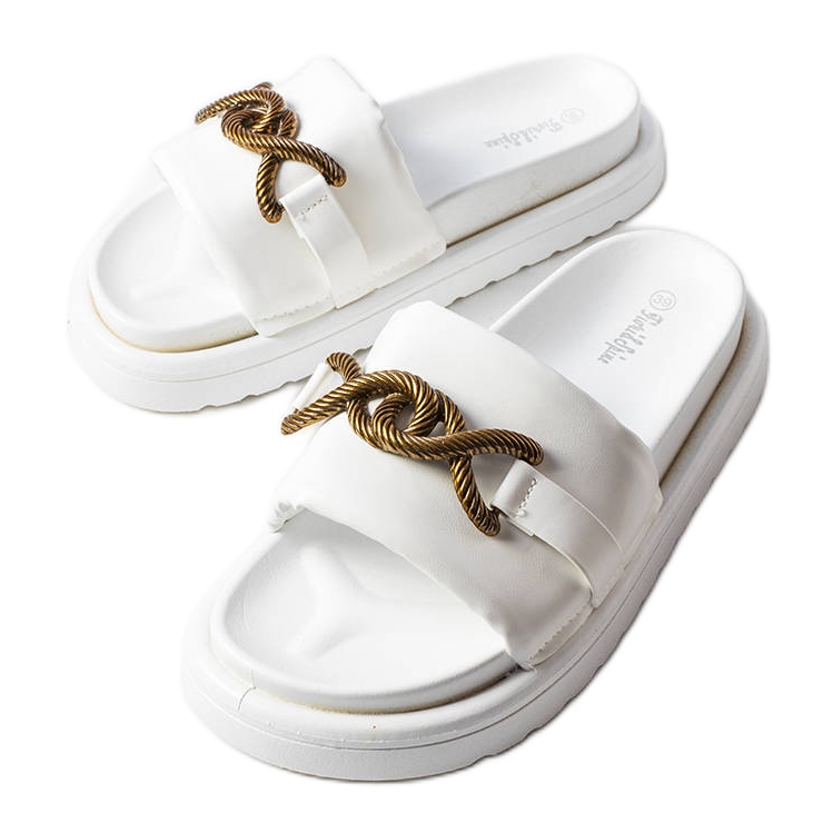 Vita platåsandaler från Frédérique