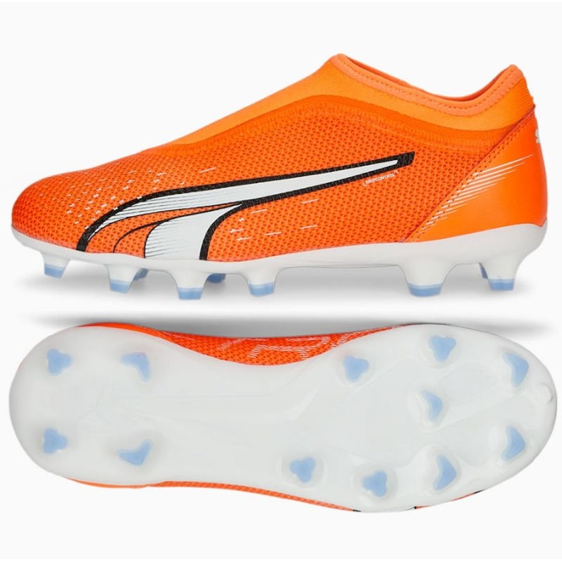 Puma Ultra Match Ll FG/AG 107229 01 fotbollsskor orange apelsiner och röda