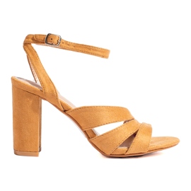 Shelovet bruna blocksandaler