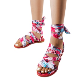 Röda snörsandaler från Richer