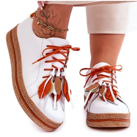 Läderskor Maciejka 04550-11 Vit