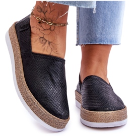 Läder Espadrilles Loafers Big Star LL276002 Svart