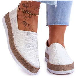 Läder Espadrilles Loafers Big Star LL276004 Vit