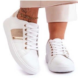 Damsportskor Med Jets Vitguld Axelle