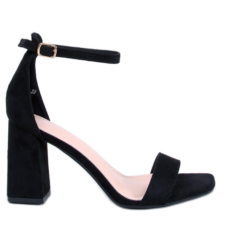 Aisha svarta sandaler med klack