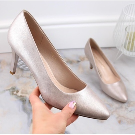 Sergio Leone 1336 gyllene pumps för kvinnor