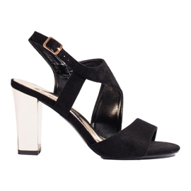 Svarta mockaklacksandaler från Shelovet