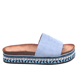 BM Donnie Blue prydda sandaler blå