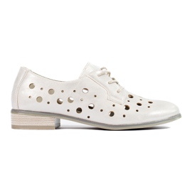 W. Potocki Genombrutna snörskor för kvinnor Potocki silver silver-