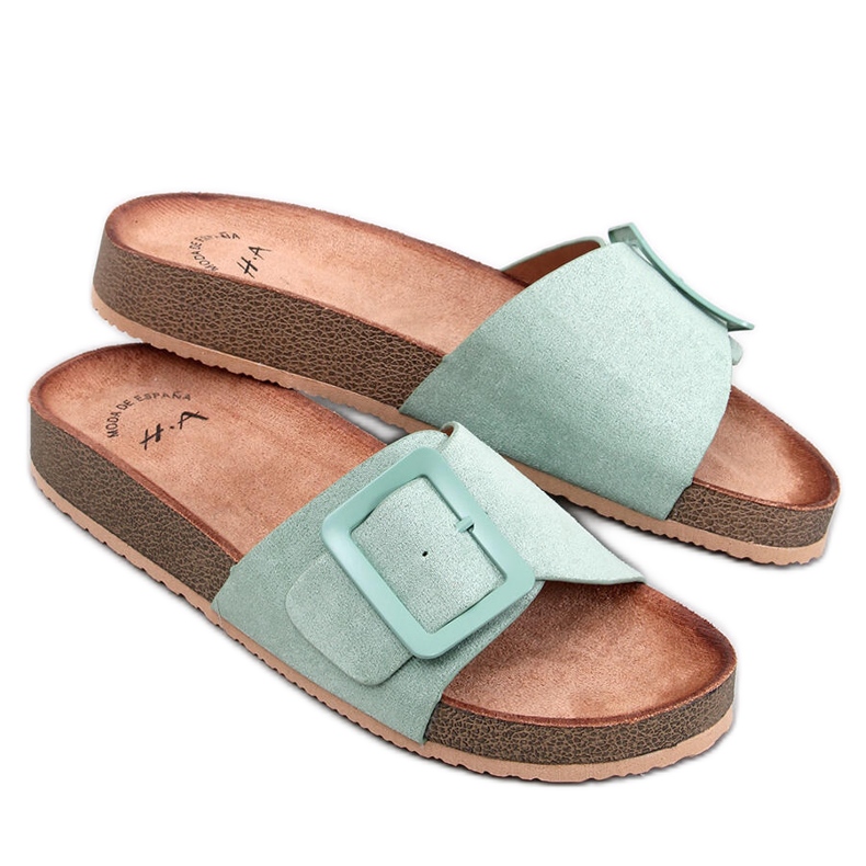 Darke Verde Spänne Slides grön