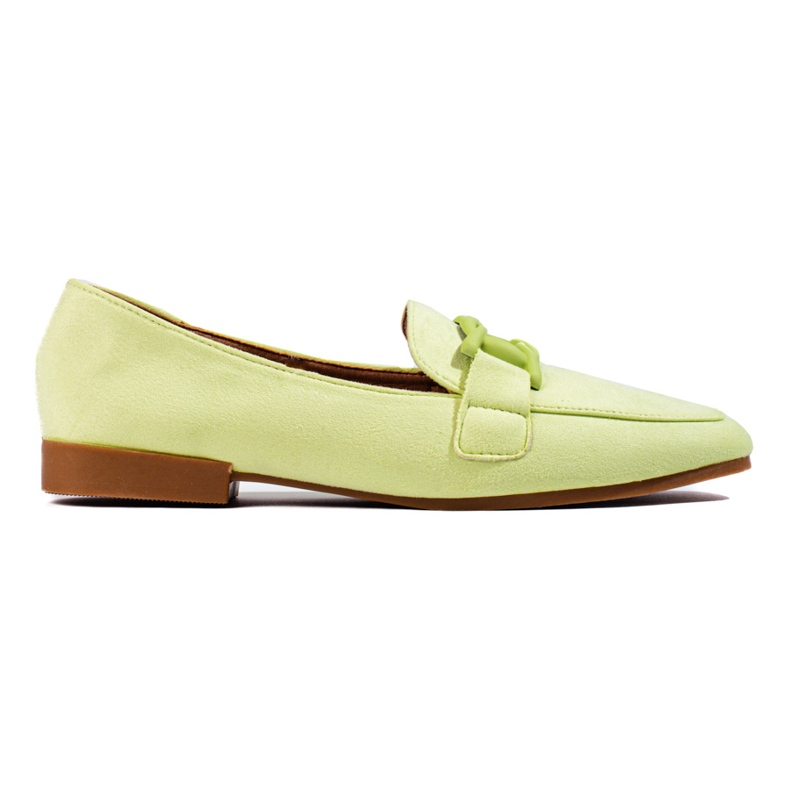 Gröna Shelovet mockamockasiner för kvinnor