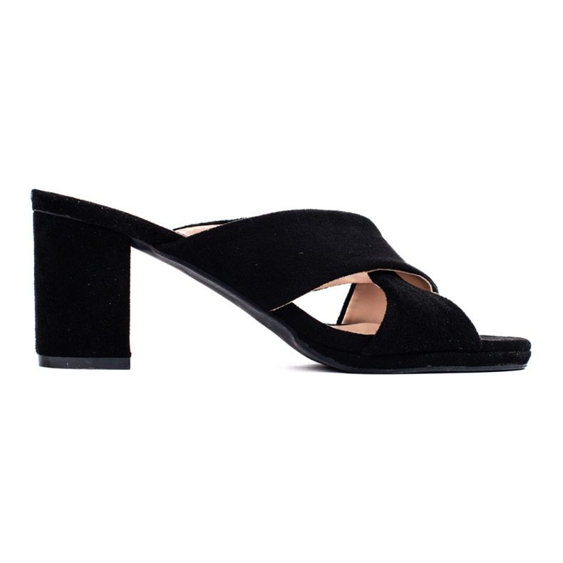 Svarta mockatofflor från Shelovet