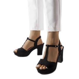 Svarta Tearlach blocksandaler