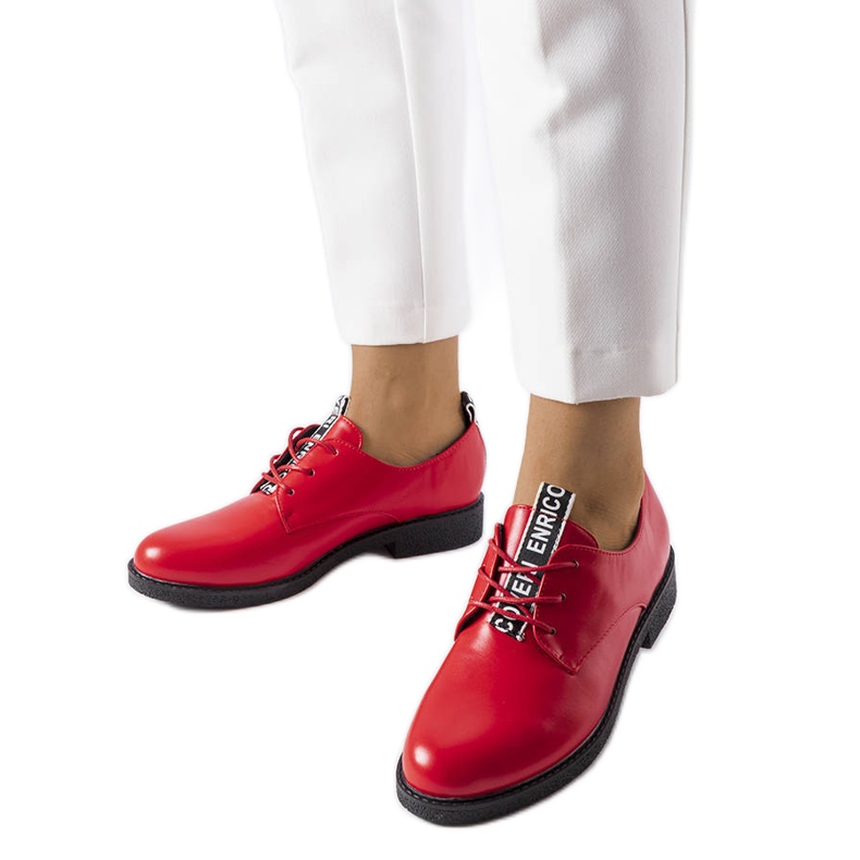 Röda låga skor LS5379 Röda