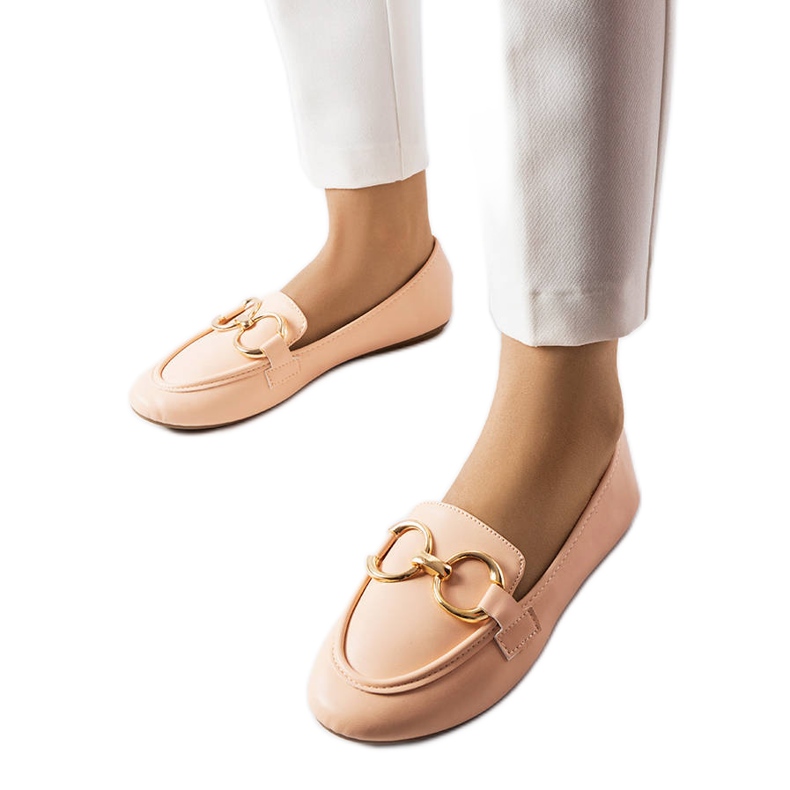 Beige Couturier loafers för kvinnor