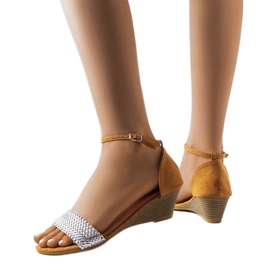 Veltri silver kil sandaler