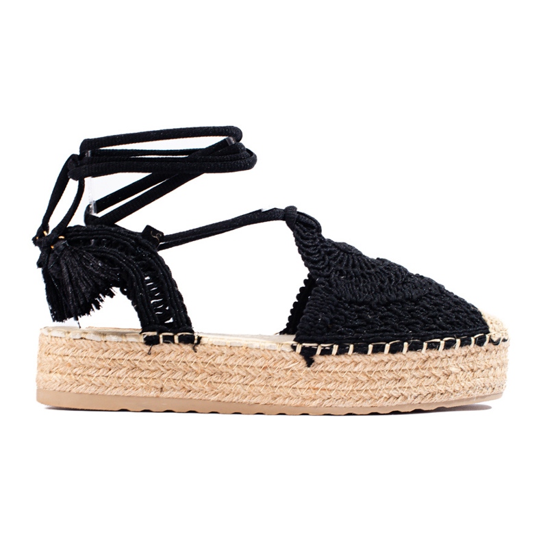 Svarta espadrillor från Shelovet boho