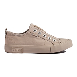 Beige sneakers LL274164 Big Star