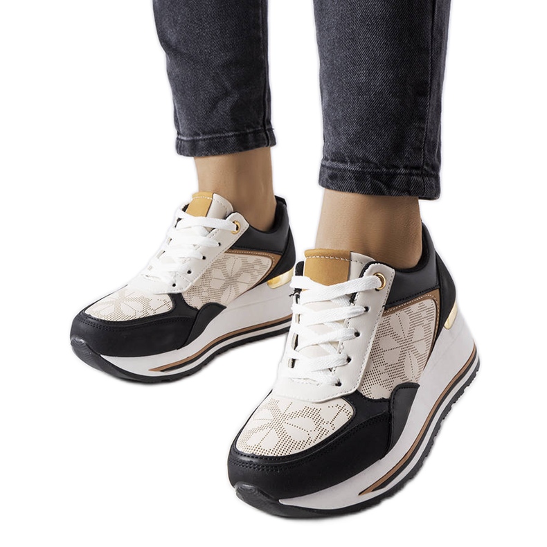 Svarta wedge sneakers från Pouliotte