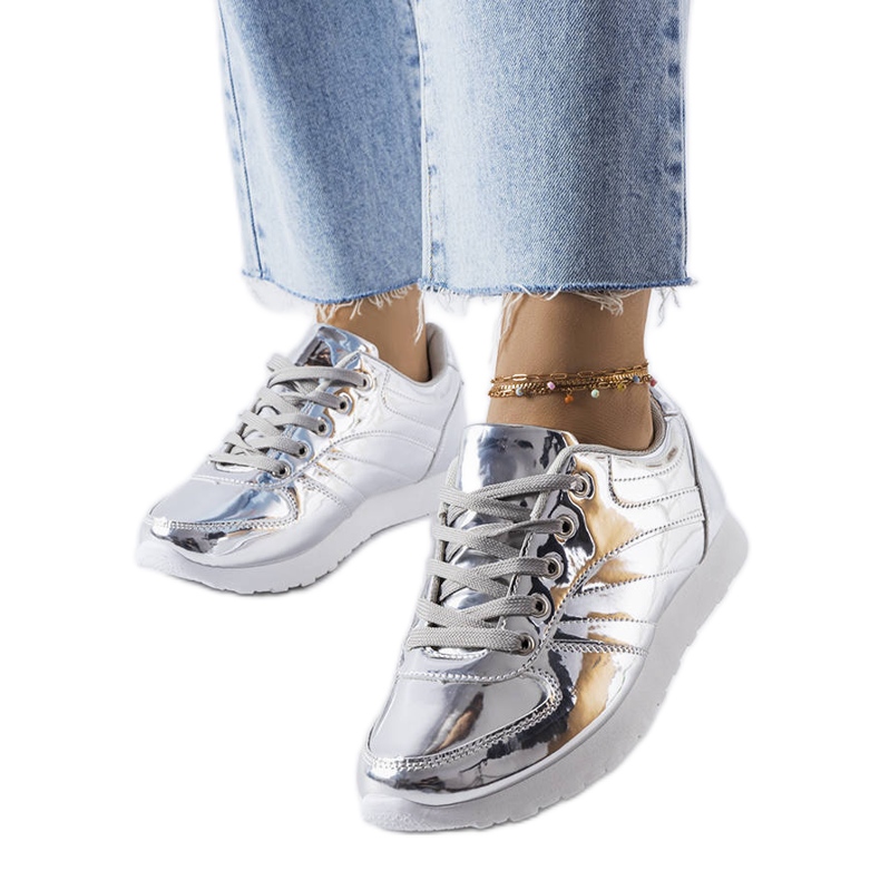 Quessy silver sneakers silver-