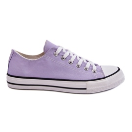 Klassiska låga sneakers för kvinnor Lila Vegas purpur