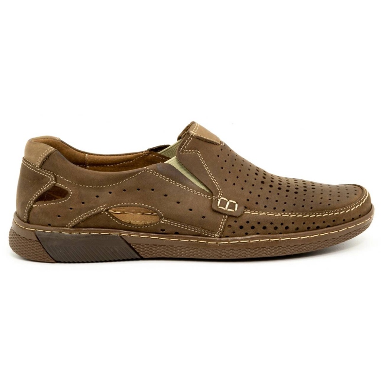 Olivier Herrskor i läder 937MP brun