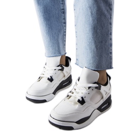 Vita sneakers från Malas kombinerade material