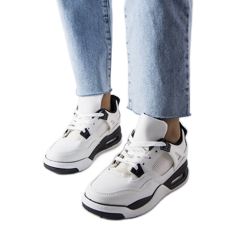 Vita sneakers från Malas kombinerade material