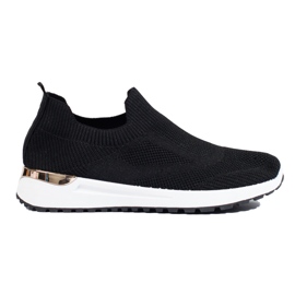 Shelovet svarta slip-on sneakers