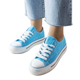 Inna Blå Freestyle plattformssneakers