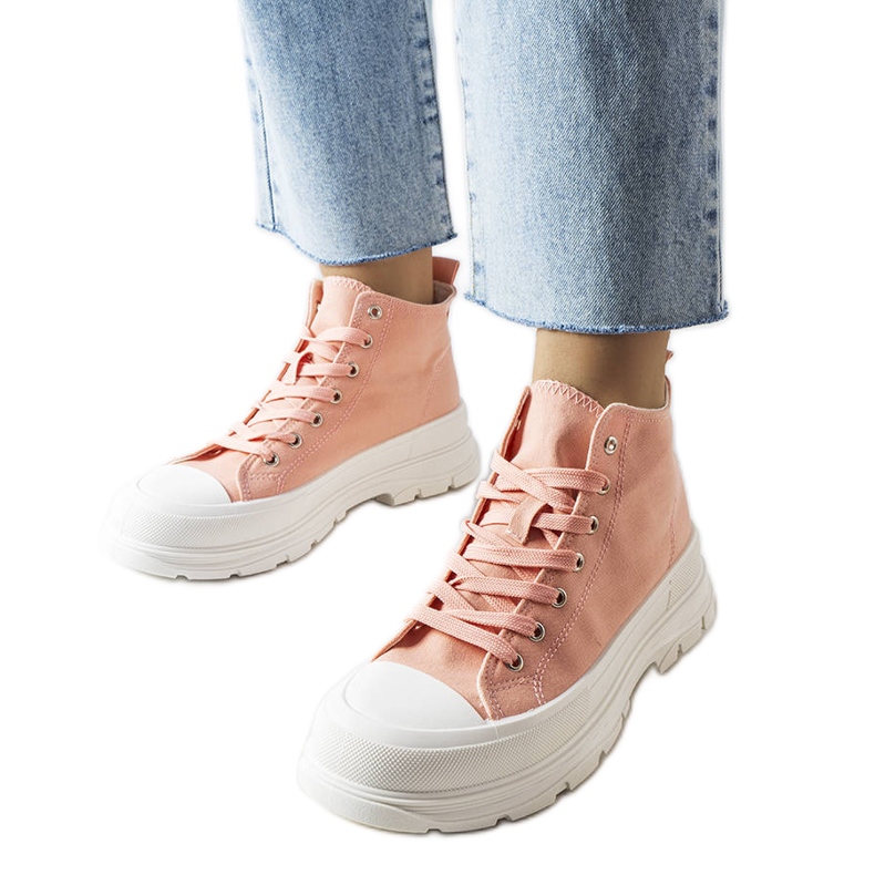 Inna Saverio rosa high-top sneakers