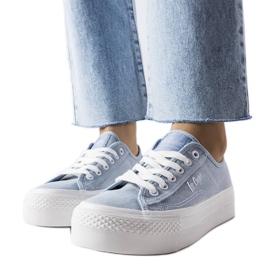 Blå sneakers Lee Cooper LCW-22-31-0891L