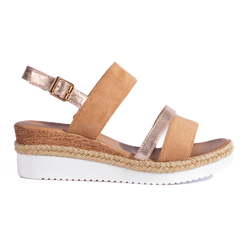 Bruna Shelovet kilsandaler för kvinnor