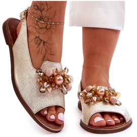 Platta sandaler Nicole 2805/064 Guld gyllene