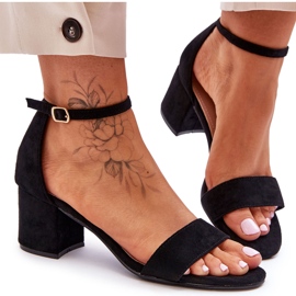 Svarta smekmånad lågklackade klassiska mockasandaler