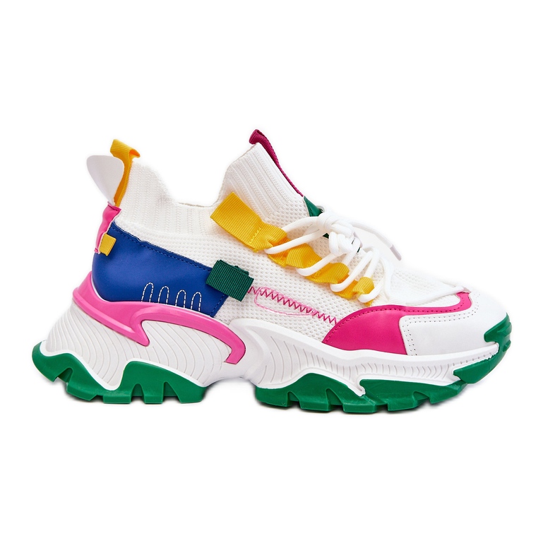 PS1 Slip-on Sock Sneakers för kvinnor Vit-Grön Keaton