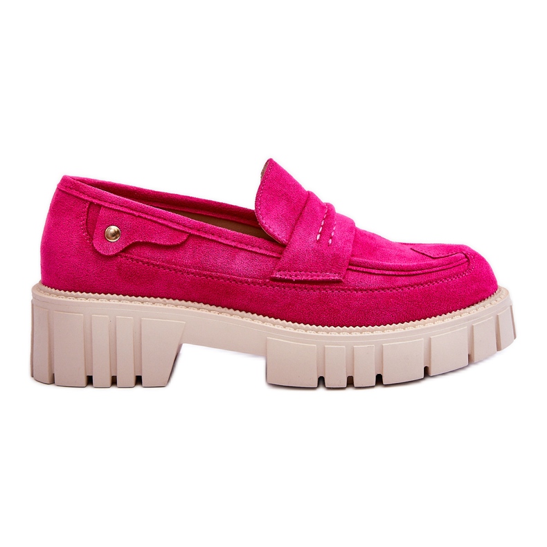 Slip-on skor i mocka för kvinnor Fuchsia Fiorell rosa