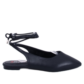 Jody Black balettkläder med snörning och öppen klack svart