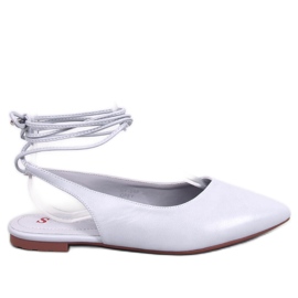 Jody Grey balettkläder med snörning och öppen klack grå