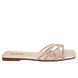 Rexha Gold Zirconia Tofflor gyllene