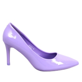 Charlotte Lila lackade stilettpumps purpur