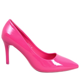 Charlotte Fuchsia lackade stilettpumps rosa