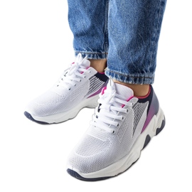 Vita och marinblå sportsneakers från Galatee