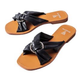 Svarta eleganta tofflor från Belisarda