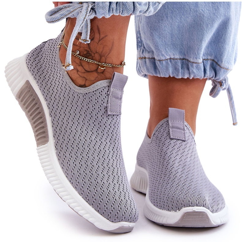 PM1 Klassiska Slip-on Sneakers Grå Frankie